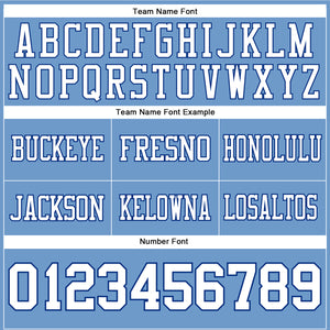 Custom Light Blue White-Royal Authentic Football Jersey