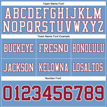 Load image into Gallery viewer, Custom Light Blue Cardinal-White Authentic Football Jersey

