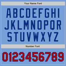 Load image into Gallery viewer, Custom Light Blue Red-Royal Authentic Baseball Jersey
