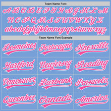 Charger l'image dans la galerie, Custom Light Blue Pink-White Authentic Baseball Jersey
