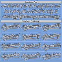 Load image into Gallery viewer, Custom Stitched Light Blue Gray-Steel Gray Baseball Pullover Sweatshirt Hoodie
