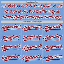 Загрузить изображение в средство просмотра галереи, Custom Light Blue Crimson-White Authentic Baseball Jersey
