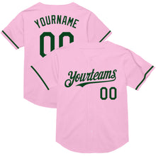 Charger l&#39;image dans la galerie, Custom Light Pink Green Mesh Authentic Throwback Baseball Jersey
