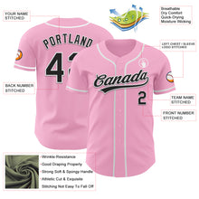 Laden Sie das Bild in den Galerie-Viewer, Custom Light Pink Black-White Authentic Baseball Jersey
