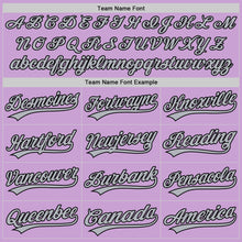 Load image into Gallery viewer, Custom Light Purple Black-Gray Authentic Baseball Jersey
