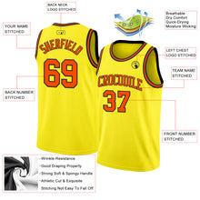 Charger l&#39;image dans la galerie, Custom Light Yellow Orange-Black Authentic Basketball Jersey
