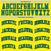 Laden Sie das Bild in den Galerie-Viewer, Custom Light Yellow Teal-Black Authentic Basketball Jersey
