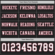 Load image into Gallery viewer, Custom Black White-Cardinal Long Sleeve Authentic Football Jersey
