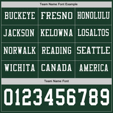 Laden Sie das Bild in den Galerie-Viewer, Custom Green White Long Sleeve Authentic Football Jersey
