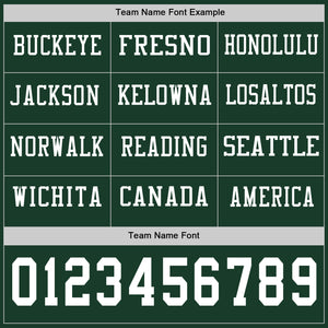 Custom Green White Long Sleeve Authentic Football Jersey
