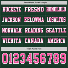Загрузить изображение в средство просмотра галереи, Custom Green Pink-White Long Sleeve Authentic Football Jersey
