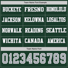 Laden Sie das Bild in den Galerie-Viewer, Custom Green Gray-White Long Sleeve Authentic Football Jersey
