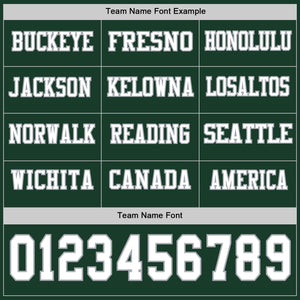 Custom Green White-Gray Long Sleeve Authentic Football Jersey