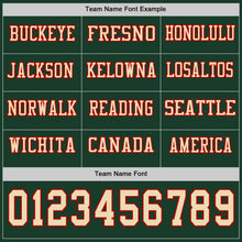 Load image into Gallery viewer, Custom Green Cream-Red Long Sleeve Authentic Football Jersey
