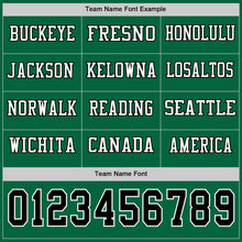 Load image into Gallery viewer, Custom Kelly Green Black-White Long Sleeve Authentic Football Jersey
