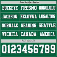 Load image into Gallery viewer, Custom Kelly Green White-Gray Long Sleeve Authentic Football Jersey
