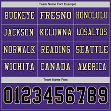Load image into Gallery viewer, Custom Purple Black-Cream Long Sleeve Authentic Football Jersey
