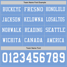 Laden Sie das Bild in den Galerie-Viewer, Custom Light Blue White Long Sleeve Authentic Football Jersey
