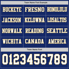 Laden Sie das Bild in den Galerie-Viewer, Custom Royal White-Old Gold Long Sleeve Authentic Football Jersey
