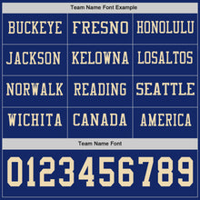 Laden Sie das Bild in den Galerie-Viewer, Custom Royal Cream Long Sleeve Authentic Football Jersey
