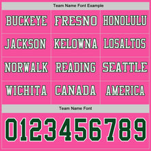 Charger l&#39;image dans la galerie, Custom Pink Green-White Long Sleeve Authentic Football Jersey
