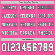 Charger l&#39;image dans la galerie, Custom Pink White=Kelly Green Long Sleeve Authentic Football Jersey
