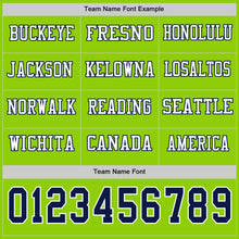 Charger l&#39;image dans la galerie, Custom Neon Green Navy-White Long Sleeve Authentic Football Jersey
