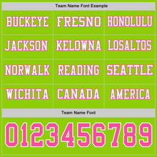 Charger l&#39;image dans la galerie, Custom Neon Green Pink-White Long Sleeve Authentic Football Jersey
