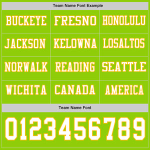 Custom Neon Green White-Gold Long Sleeve Authentic Football Jersey