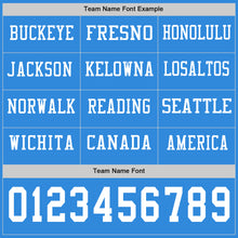 Charger l&#39;image dans la galerie, Custom Powder Blue White Long Sleeve Authentic Football Jersey
