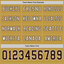 Charger l&#39;image dans la galerie, Custom Old Gold Brown-White Long Sleeve Authentic Football Jersey
