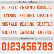 Charger l&#39;image dans la galerie, Custom White Orange-Gray Long Sleeve Authentic Football Jersey
