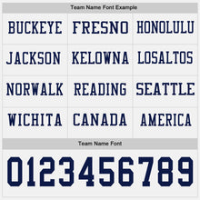 Charger l&#39;image dans la galerie, Custom White Navy Long Sleeve Authentic Football Jersey
