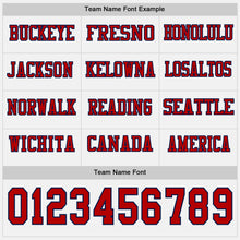 Charger l&#39;image dans la galerie, Custom White Red-Navy Long Sleeve Authentic Football Jersey
