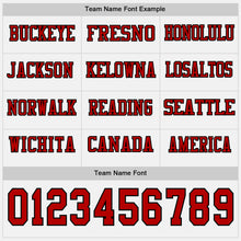 Charger l&#39;image dans la galerie, Custom White Red-Black Long Sleeve Authentic Football Jersey
