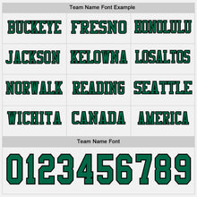 Charger l&#39;image dans la galerie, Custom White Kelly Green-Black Long Sleeve Authentic Football Jersey
