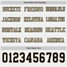 Charger l&#39;image dans la galerie, Custom White Black-Vegas Gold Long Sleeve Authentic Football Jersey
