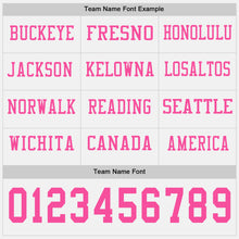 Charger l&#39;image dans la galerie, Custom White Pink Long Sleeve Authentic Football Jersey
