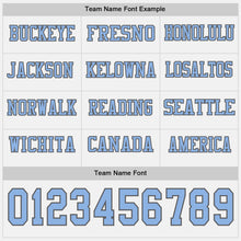 Charger l&#39;image dans la galerie, Custom White Light Blue-Steel Gray Long Sleeve Authentic Football Jersey
