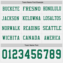 Load image into Gallery viewer, Custom White Kelly Green Long Sleeve Authentic Football Jersey
