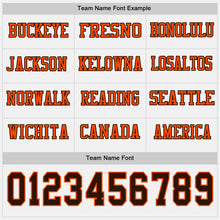 Charger l&#39;image dans la galerie, Custom White Brown-Orange Long Sleeve Authentic Football Jersey
