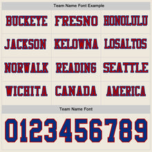 Charger l&#39;image dans la galerie, Custom Cream Royal-Red Long Sleeve Authentic Football Jersey

