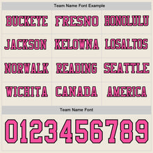 Charger l&#39;image dans la galerie, Custom Cream Pink-Black Long Sleeve Authentic Football Jersey
