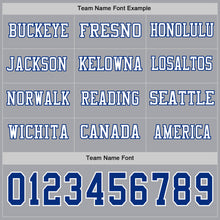Charger l&#39;image dans la galerie, Custom Gray Royal-White Long Sleeve Authentic Football Jersey
