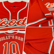 Load image into Gallery viewer, Custom Orange Orange-Gray Authentic Baseball Jersey

