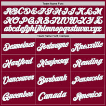 Load image into Gallery viewer, Custom Maroon White-Gray Authentic Throwback Basketball Jersey
