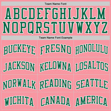 Laden Sie das Bild in den Galerie-Viewer, Custom Medium Pink Kelly Green-White Authentic Basketball Jersey
