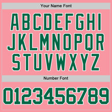 Laden Sie das Bild in den Galerie-Viewer, Custom Medium Pink Kelly Green-White Authentic Basketball Jersey
