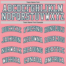 Charger l&#39;image dans la galerie, Custom Medium Pink White Black-Teal Authentic Basketball Jersey
