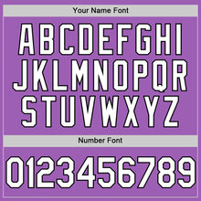 Load image into Gallery viewer, Custom Medium Purple White-Black Authentic Baseball Jersey
